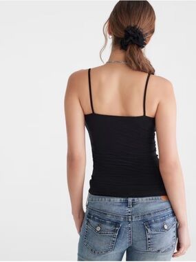 Aeropostale Women’s Black Favorite Black Cami Tank Top Size Large